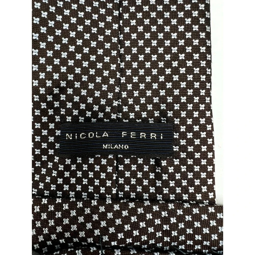 Nicola Ferri Made in Italy 100% Silk Tie Men's‎ L:60